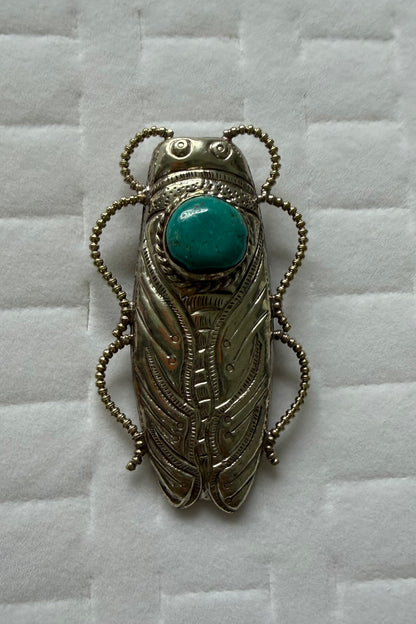 Stunner Cicada Etched Ring