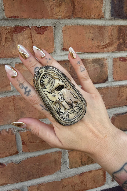 The Elephant And The Lion Ring