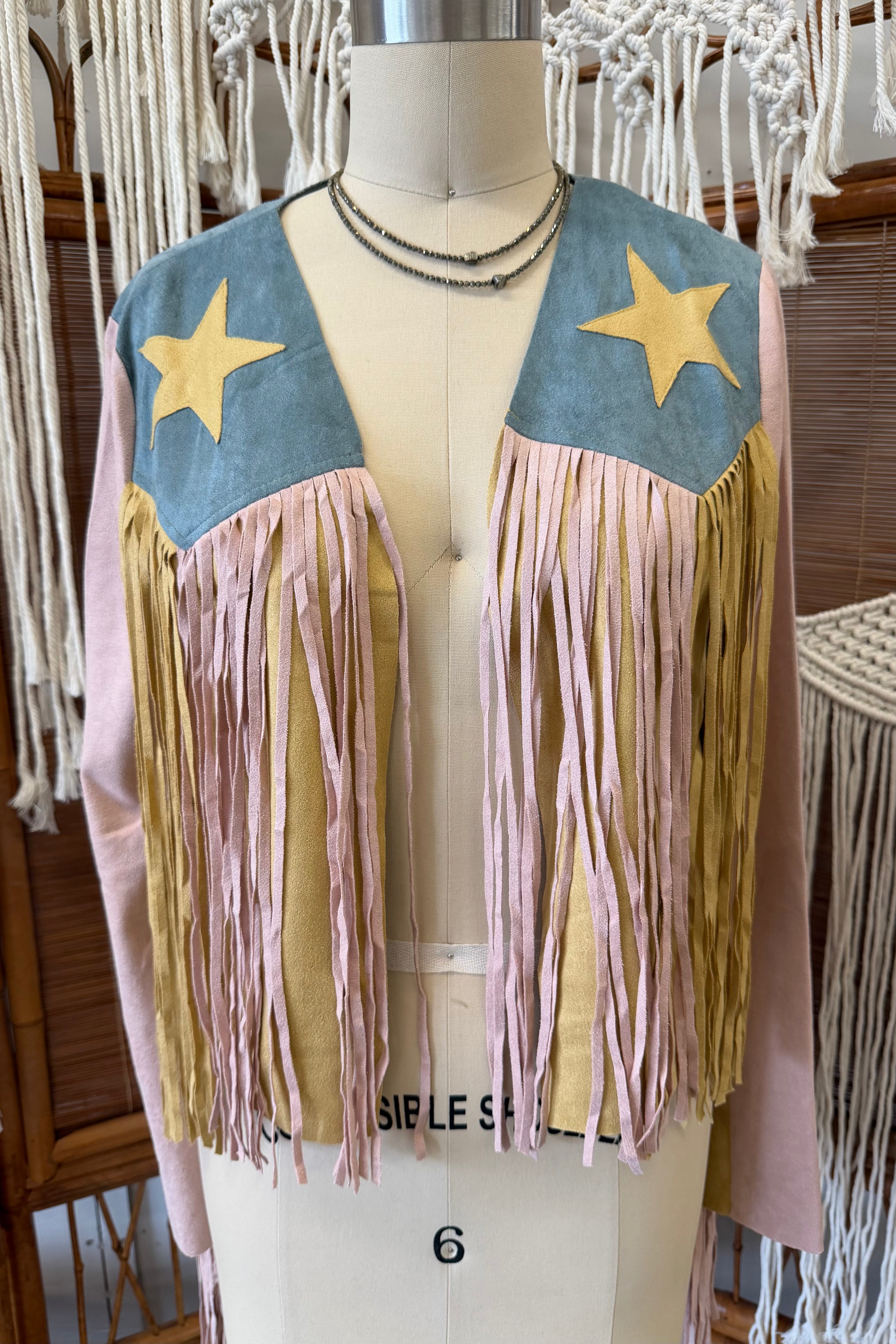 Fun & Funky Cropped Cowgirl Jacket w/Fringe
