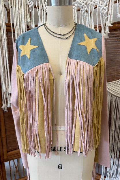 Fun & Funky Cropped Cowgirl Jacket w/Fringe