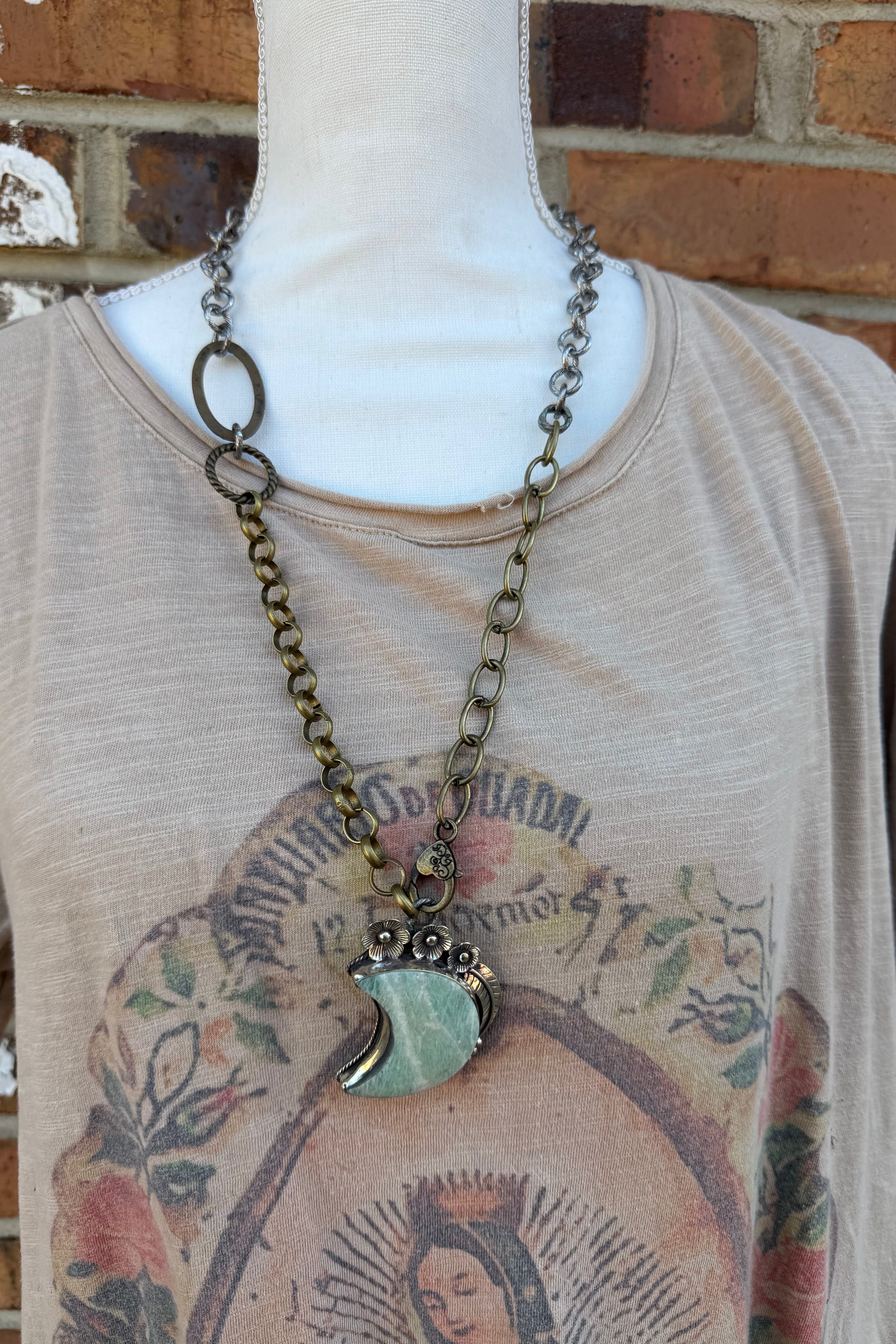 The Crescent Blue Moon Necklace