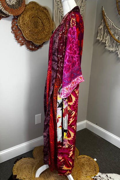 Poly Silk Kimono Combo F