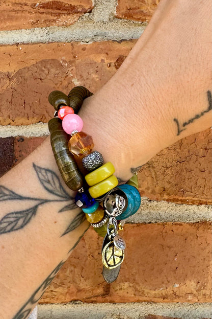 Mixed Beaded w/Stacked