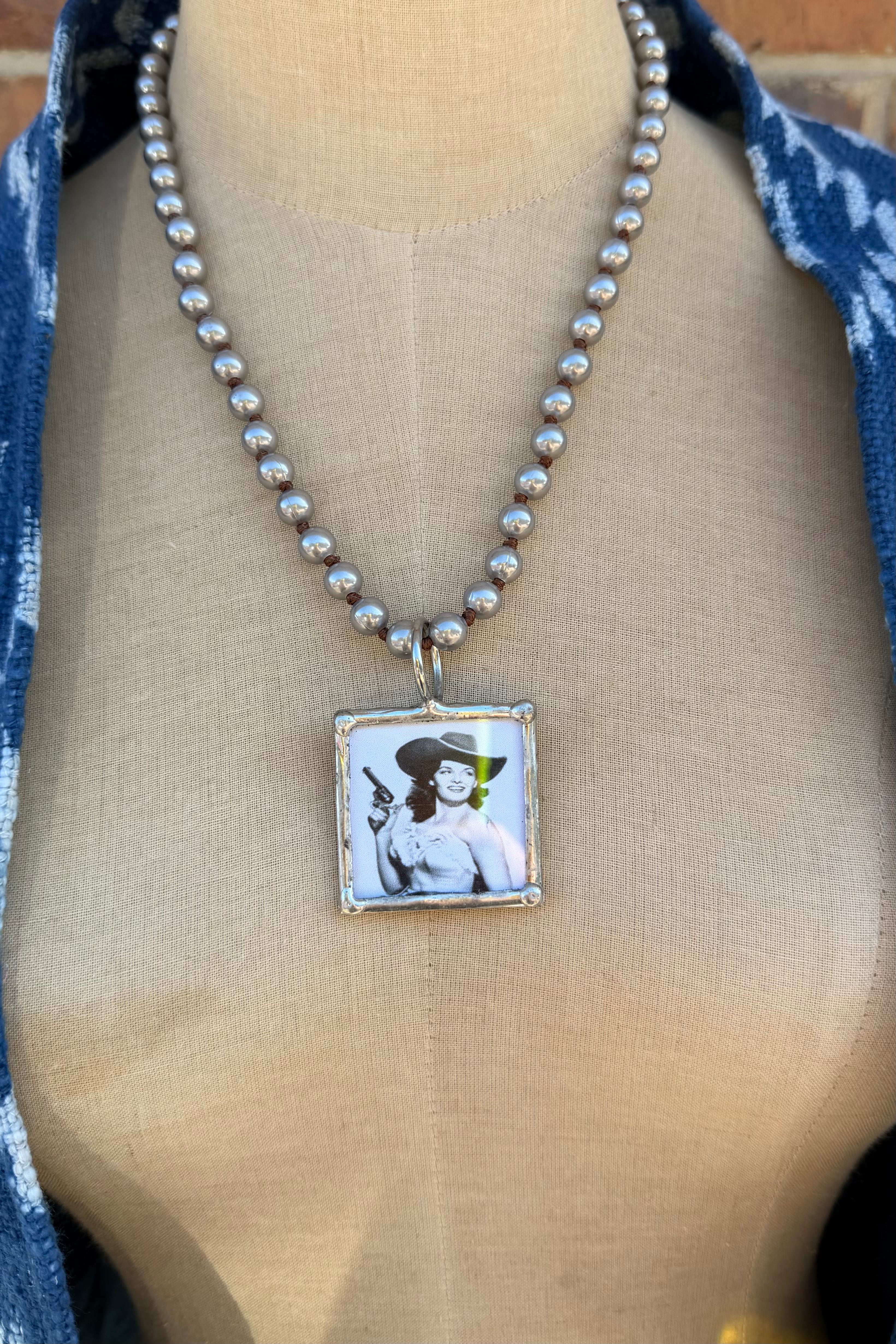 Sally Shooter Portrait Necklace