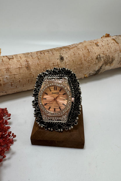 Golden Hour Filigree Watch Ring