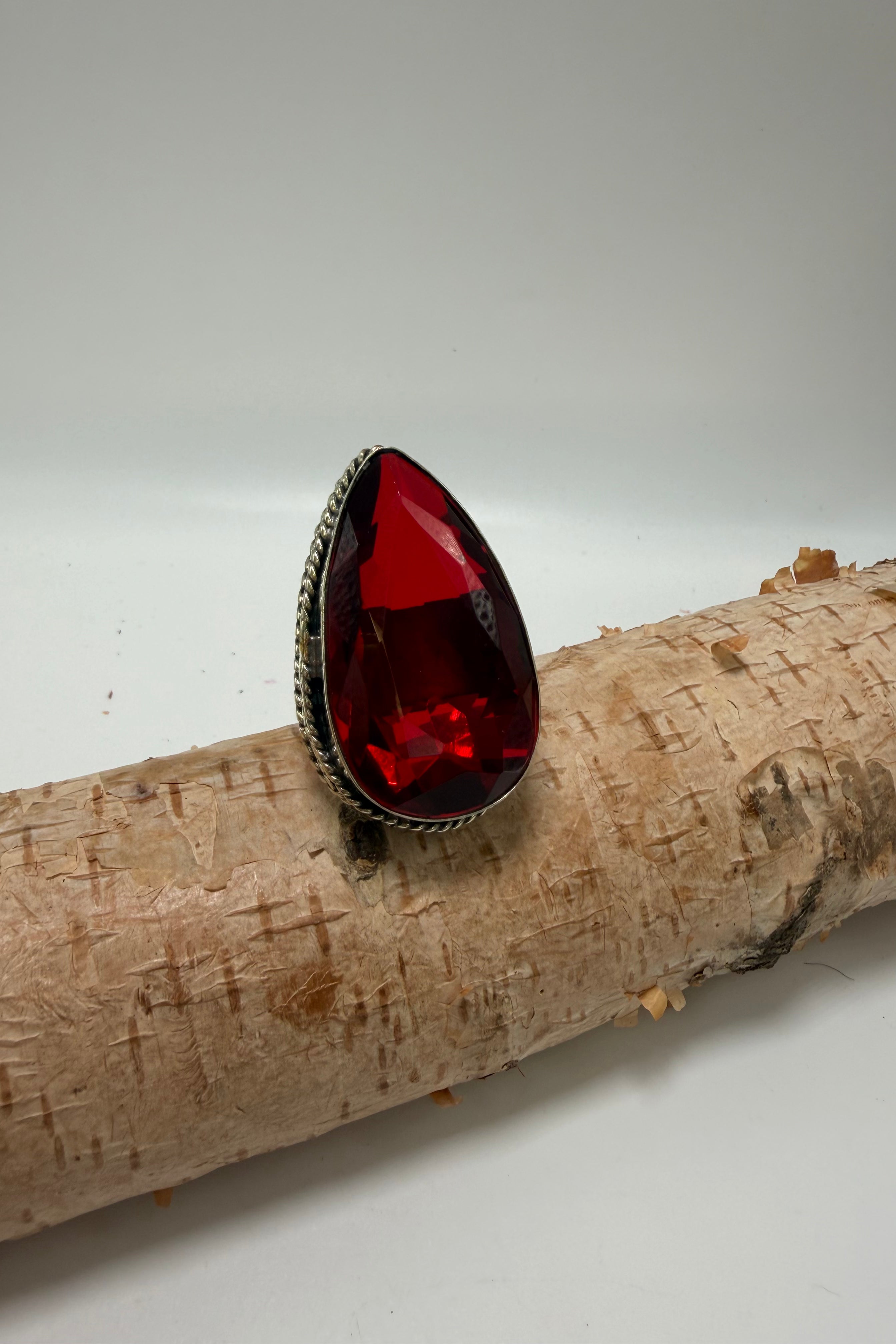 Ruby Red Tear Drop