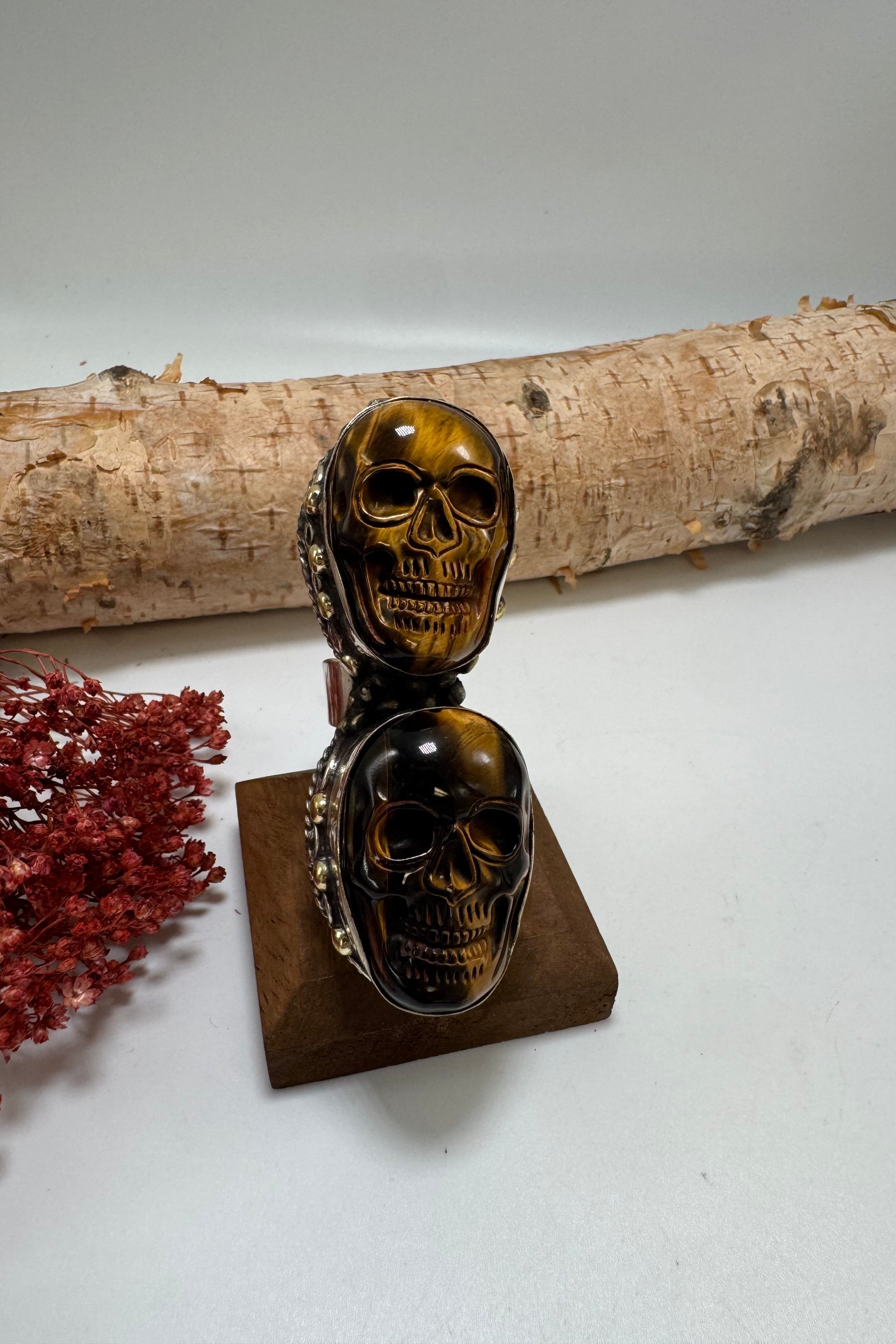 Tigers Eye Seeing Double Ring