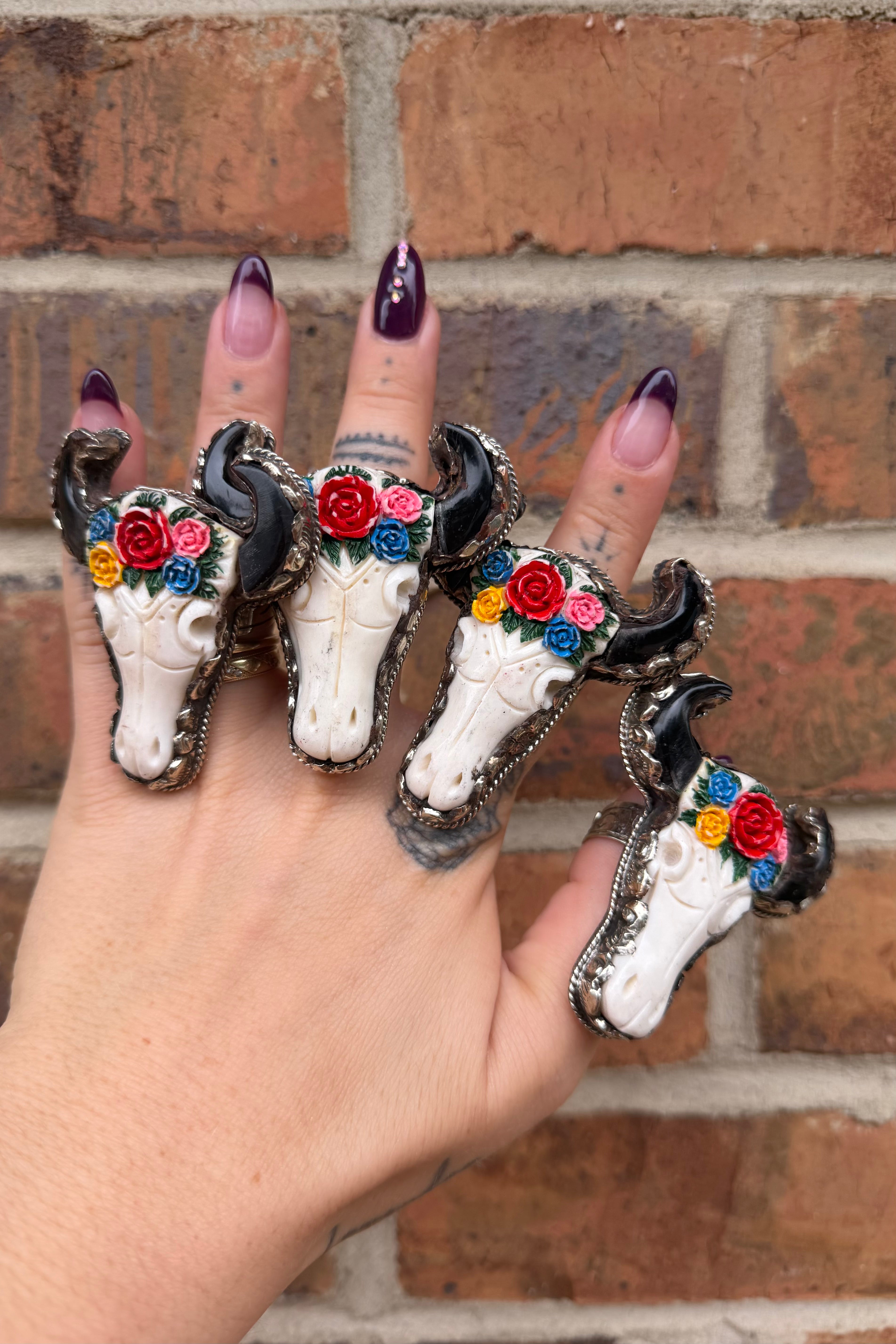 ASIS By the Bull Carved Statement Ring