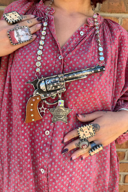 New Sheriff In Town Top Gun Necklace