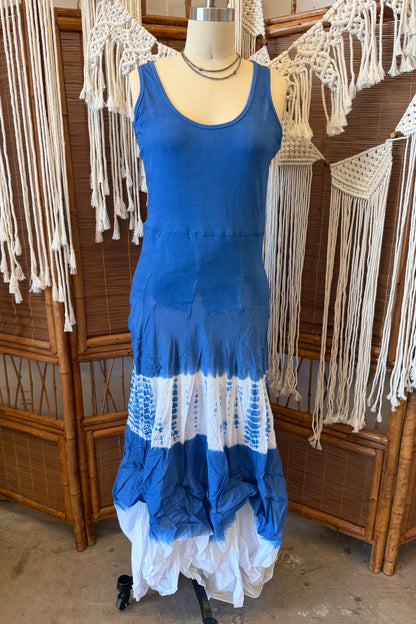 Blue Tie Dye Dress