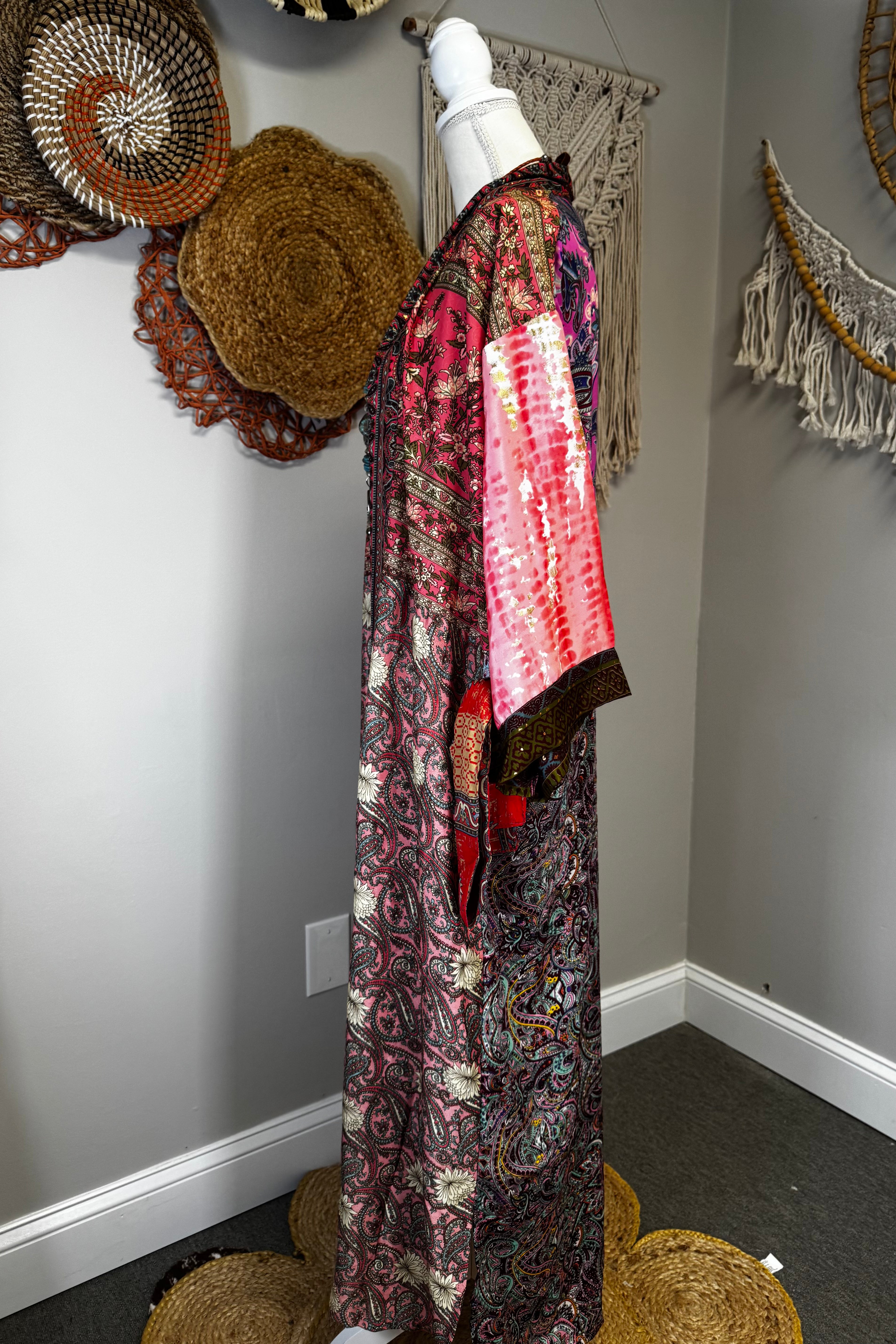 Poly Silk Kimono Combo E