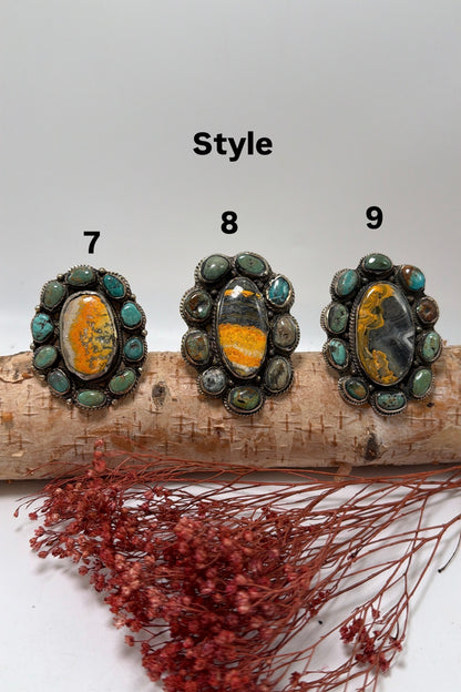 Bumblebee Turquoise Ring