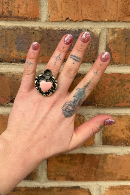 Mini Pink Shell Heart