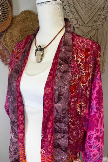 Poly Silk Kimono Combo F