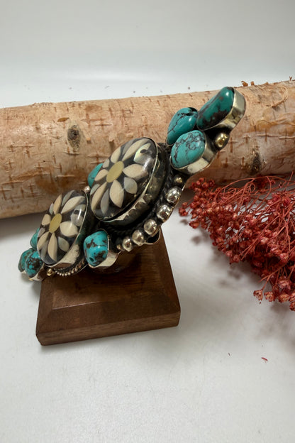 Stacked Circle Shell Statement Ring