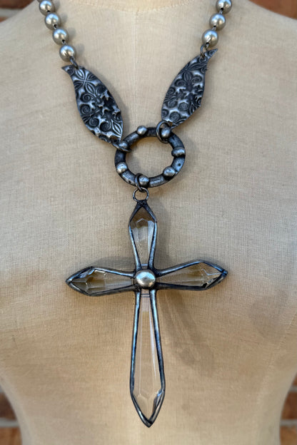 Winged Cross Necklace