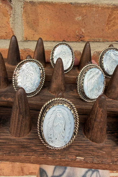 Mother Of Pearl Mary Ring