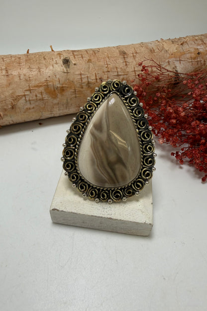 Milky Ways Teardrop Ring