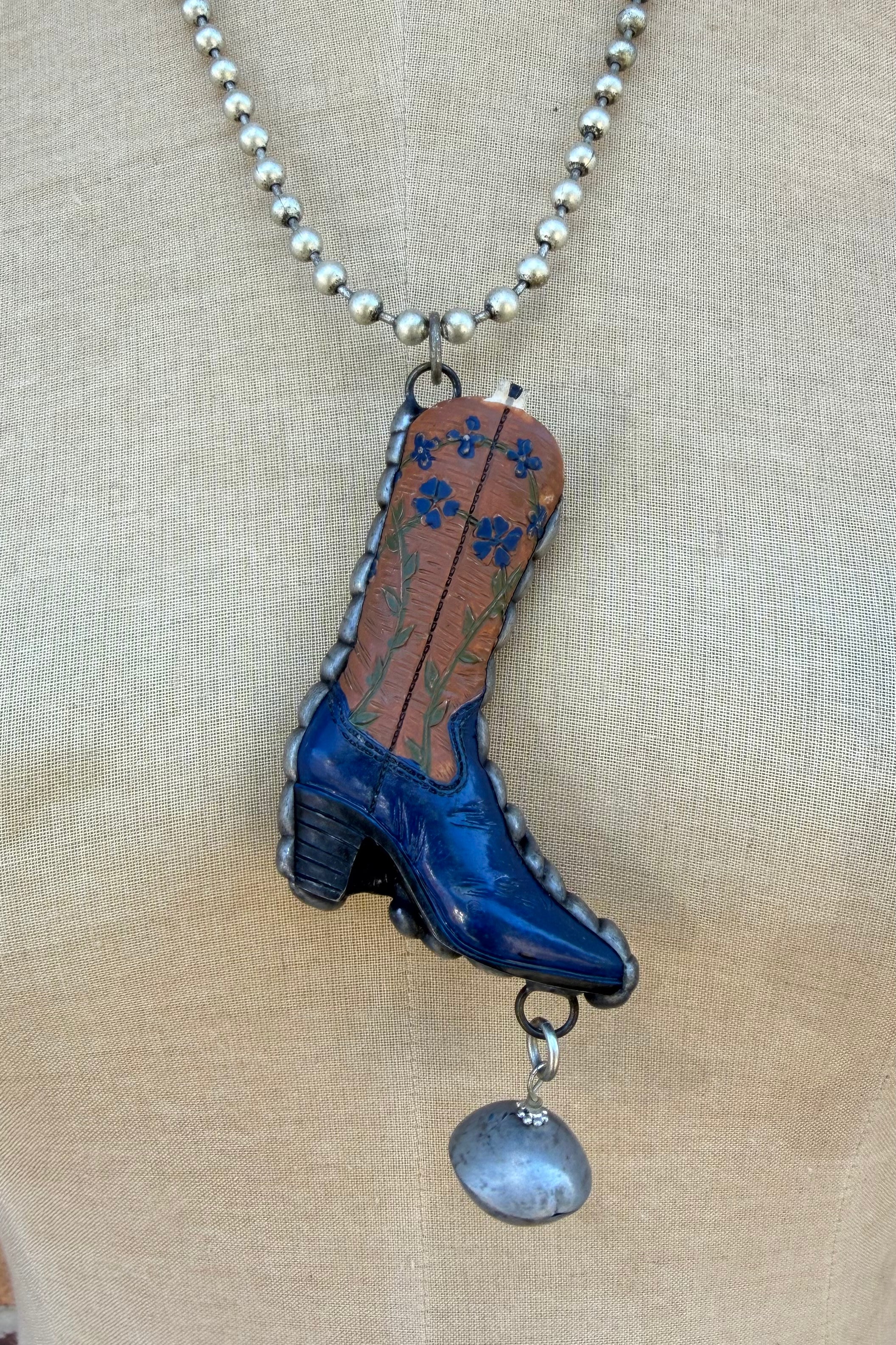 Cowboy Boot Necklace