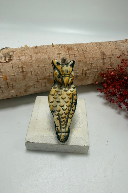Stained Owl Ring