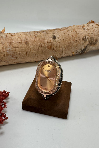 Gold Time Watch Ring