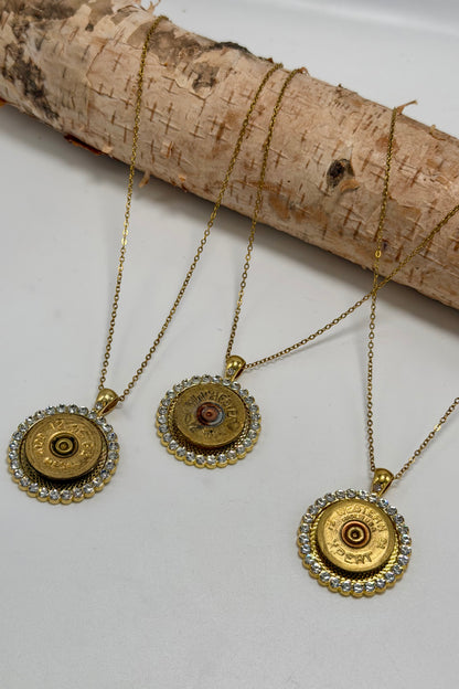 FINAL SALE Take your Shot Sparkle Necklace