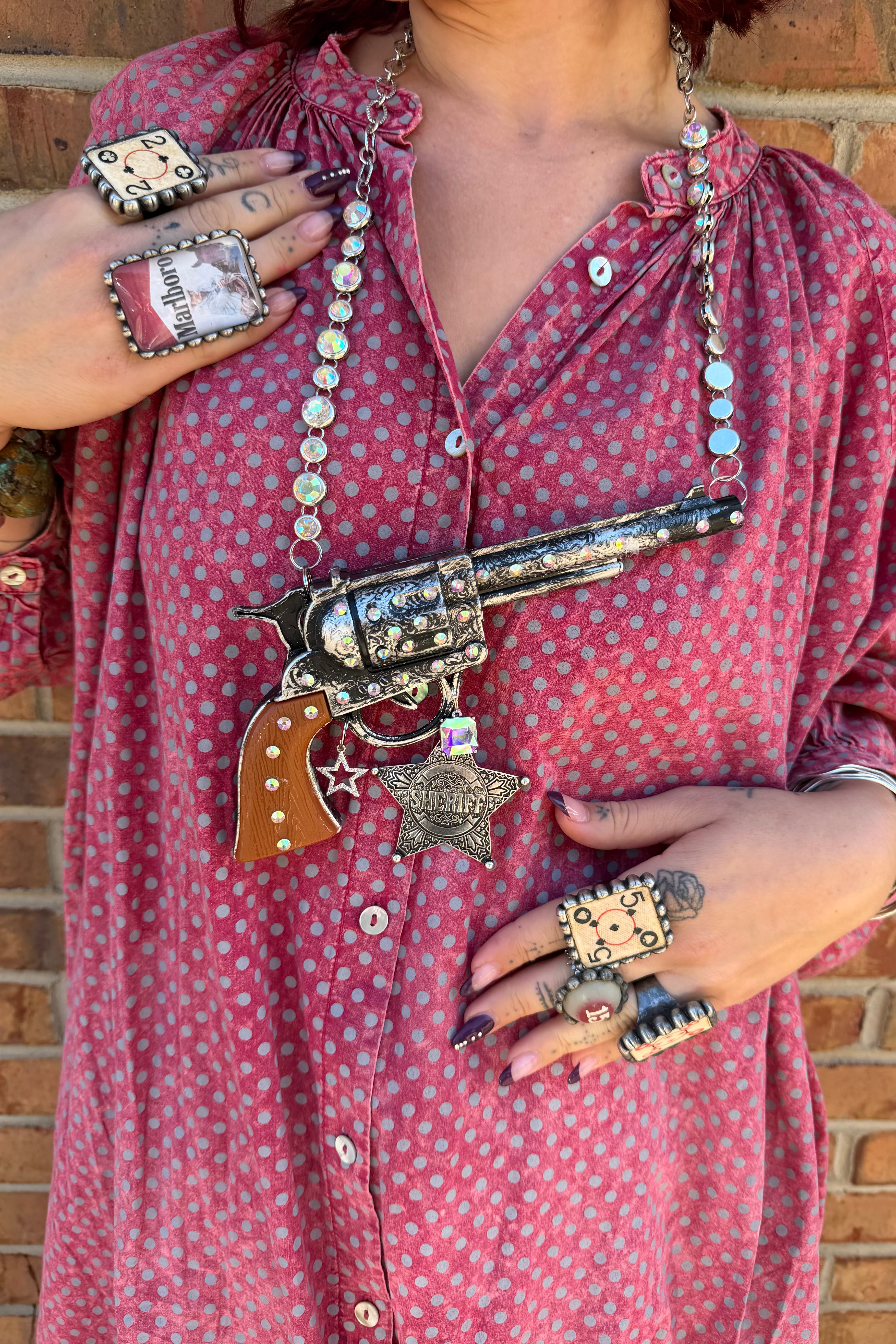 New Sheriff In Town Top Gun Necklace