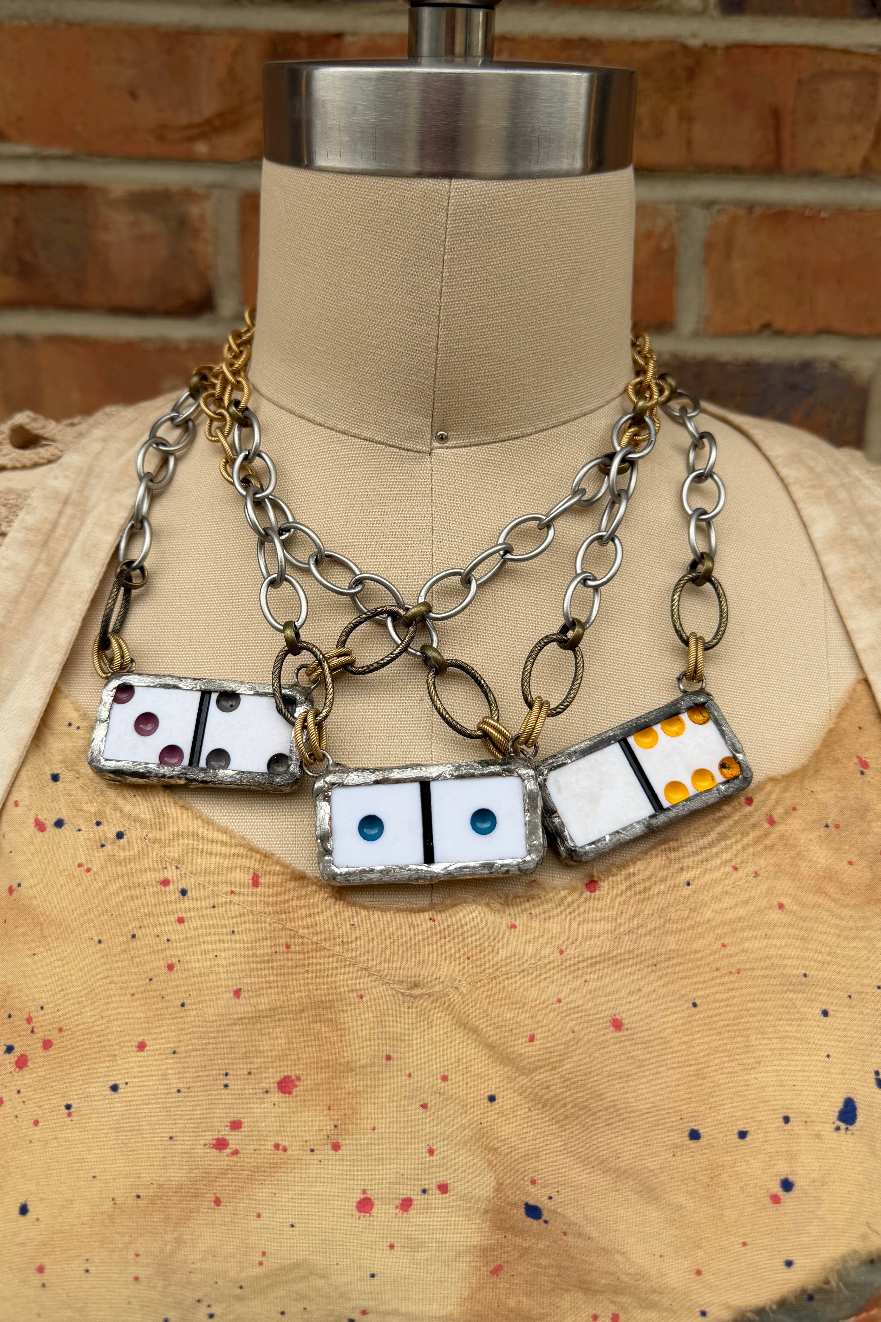 Miscellaneous Domino Number Necklace