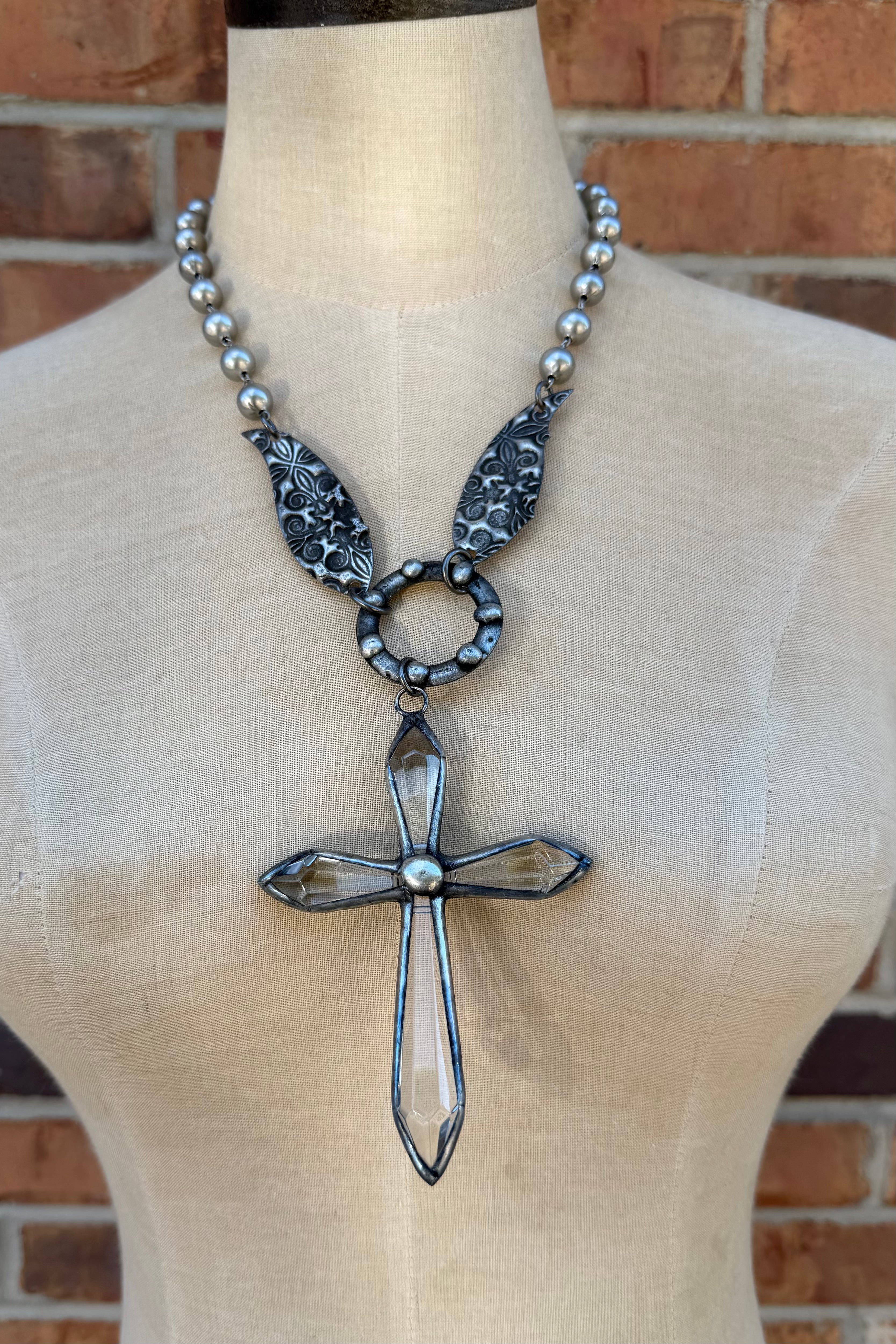 Winged Cross Necklace