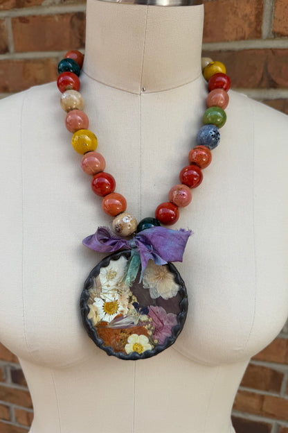 Dry Flower Necklace