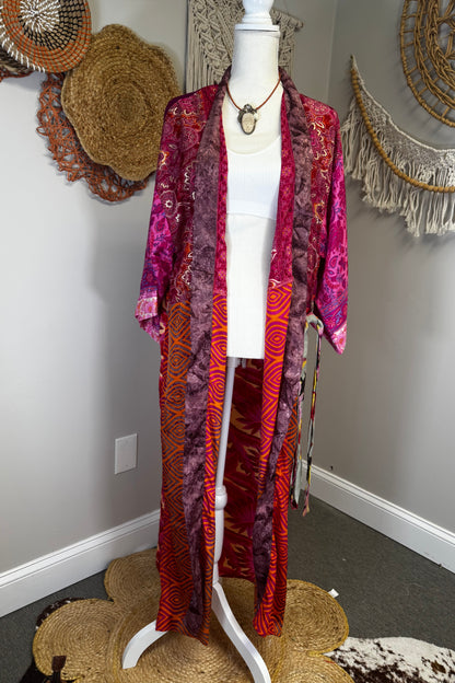 Poly Silk Kimono Combo F