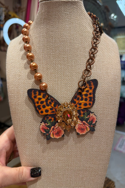 The Leopard Butterfly Necklace