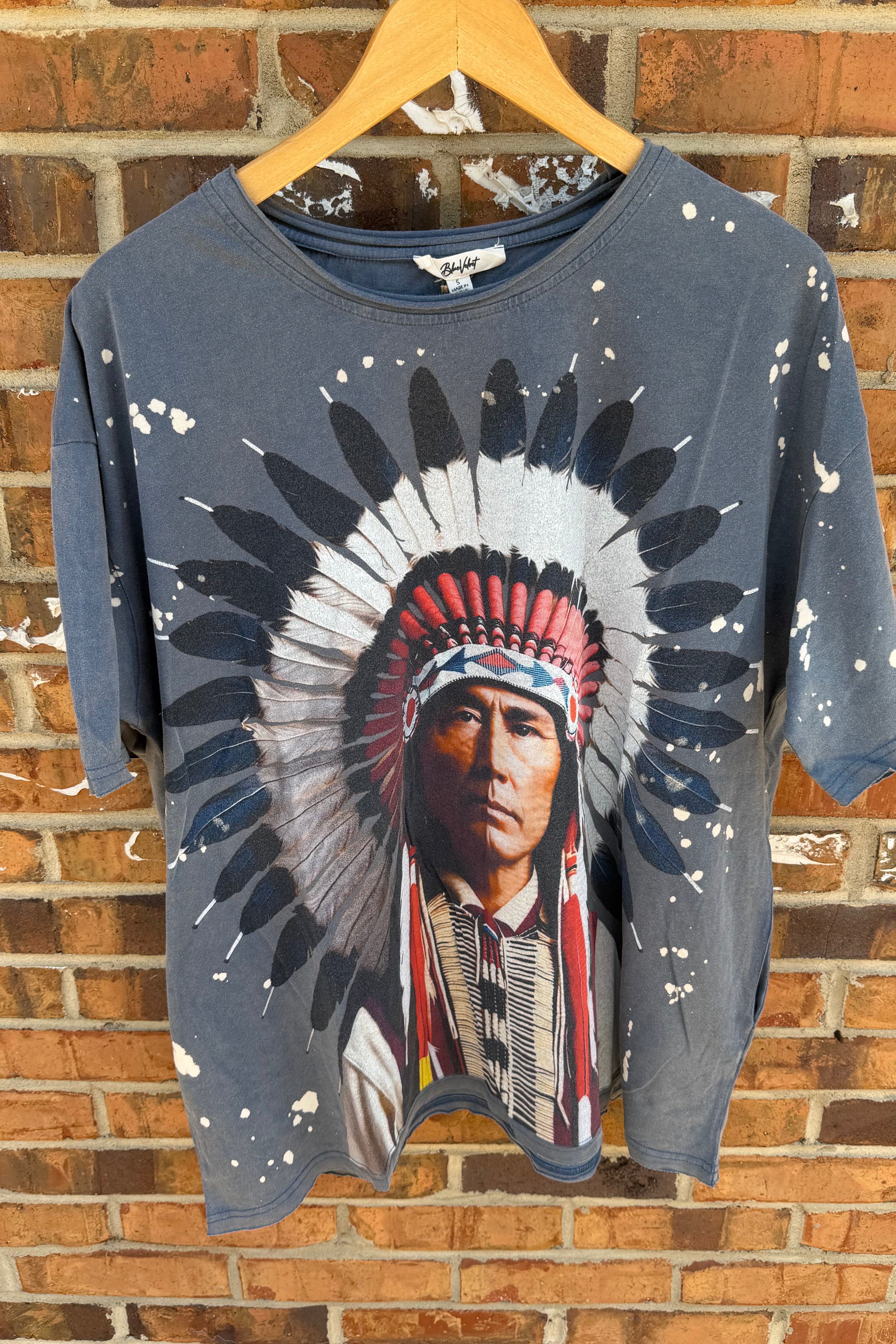 Indian Tee in Blue