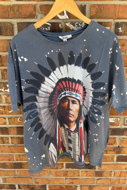 Indian Tee in Blue
