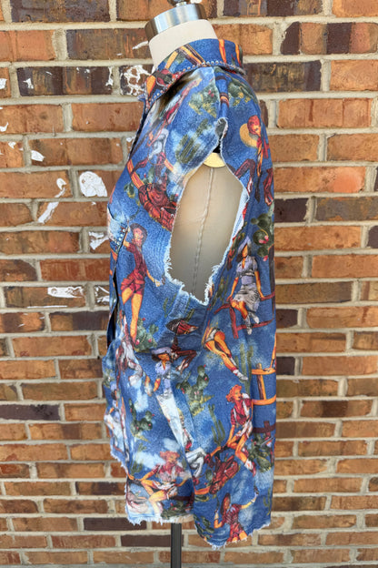 Cowgirl Sleeveless Vest