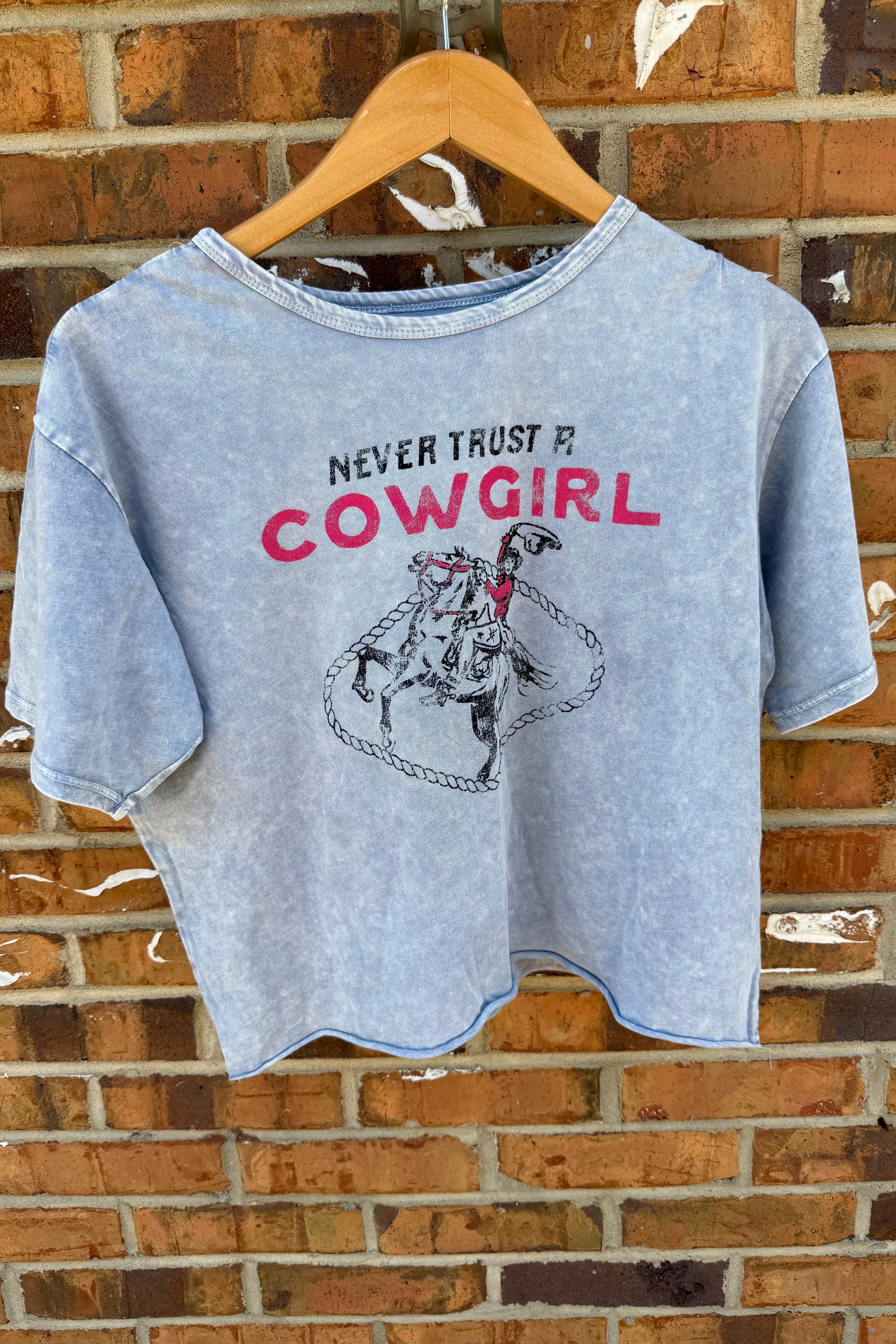 Final Sale - Swing Tee Never Trust a Cowgirl