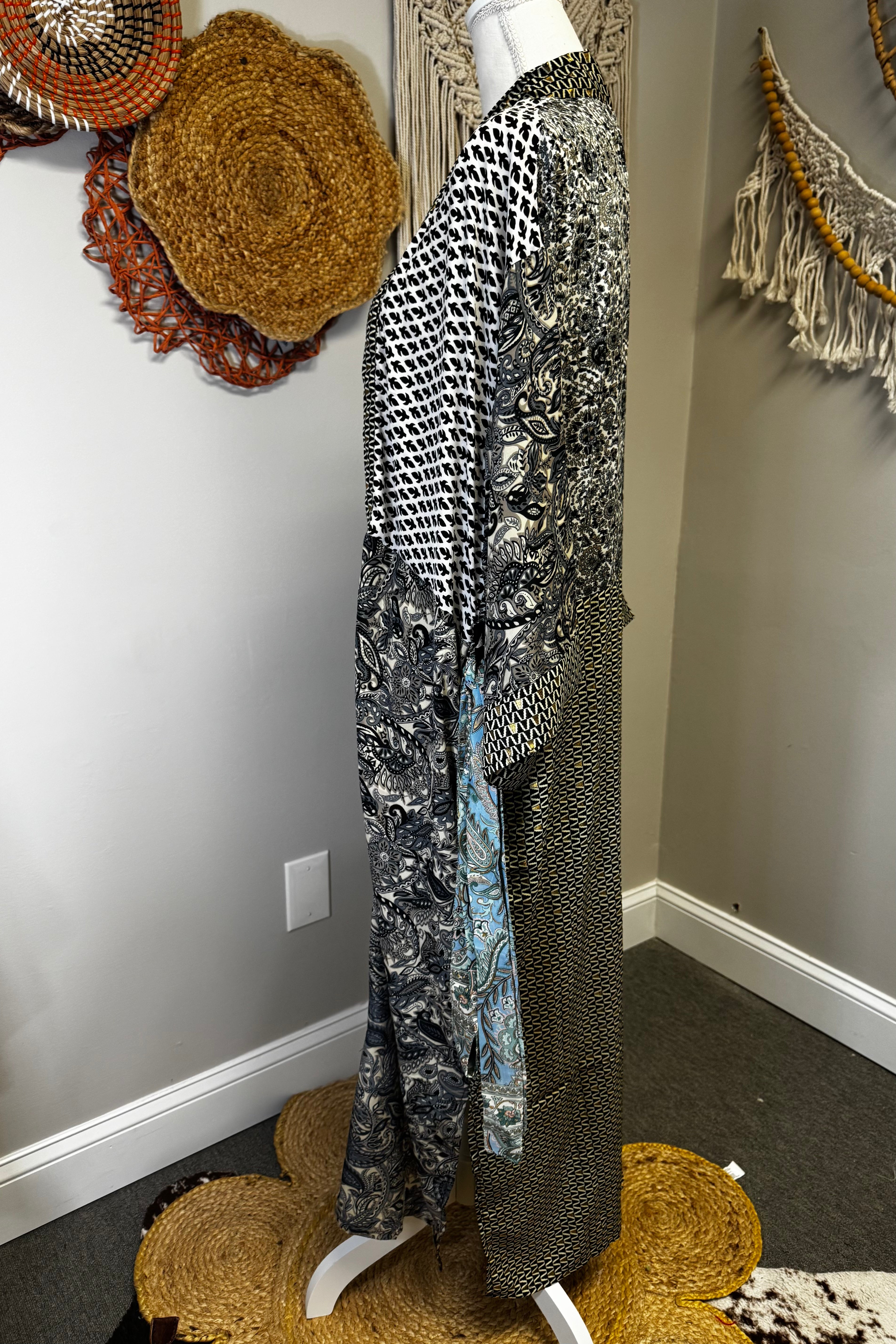 Poly Silk Kimono Combo L