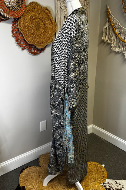 Poly Silk Kimono Combo L