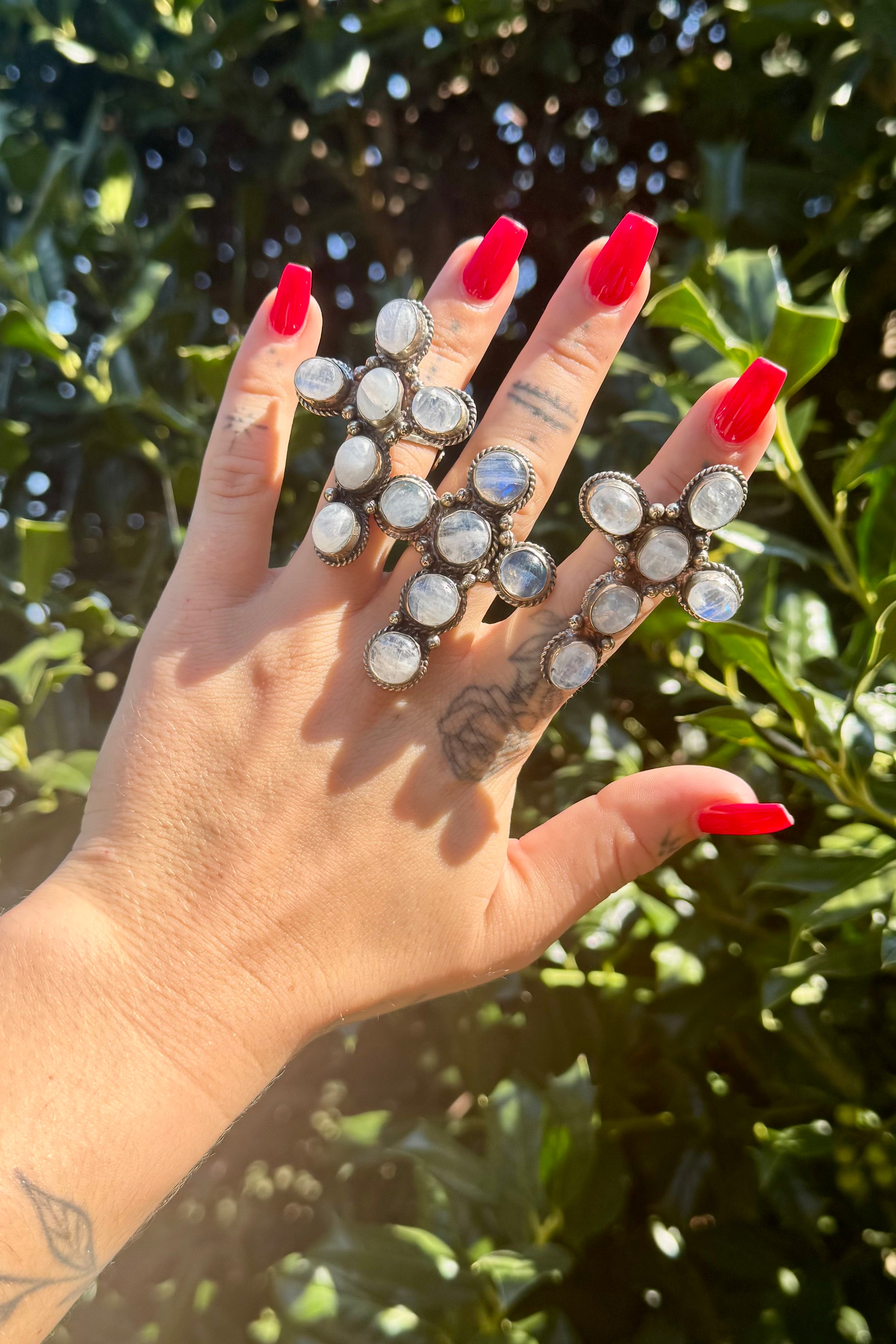 Cross My Heart in Smokey Moonstone