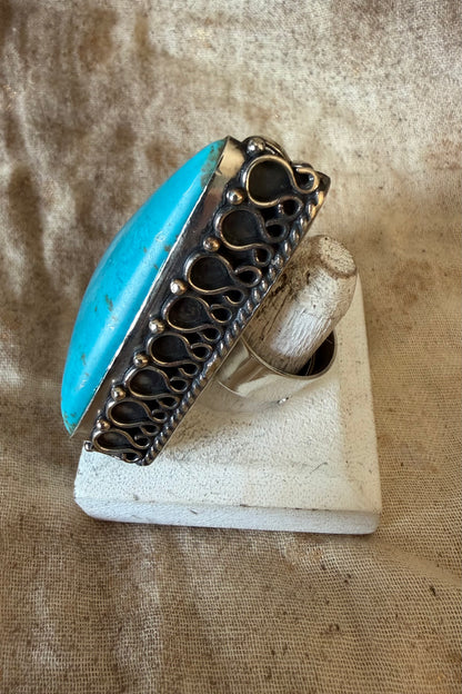 Blue Triangle Ring