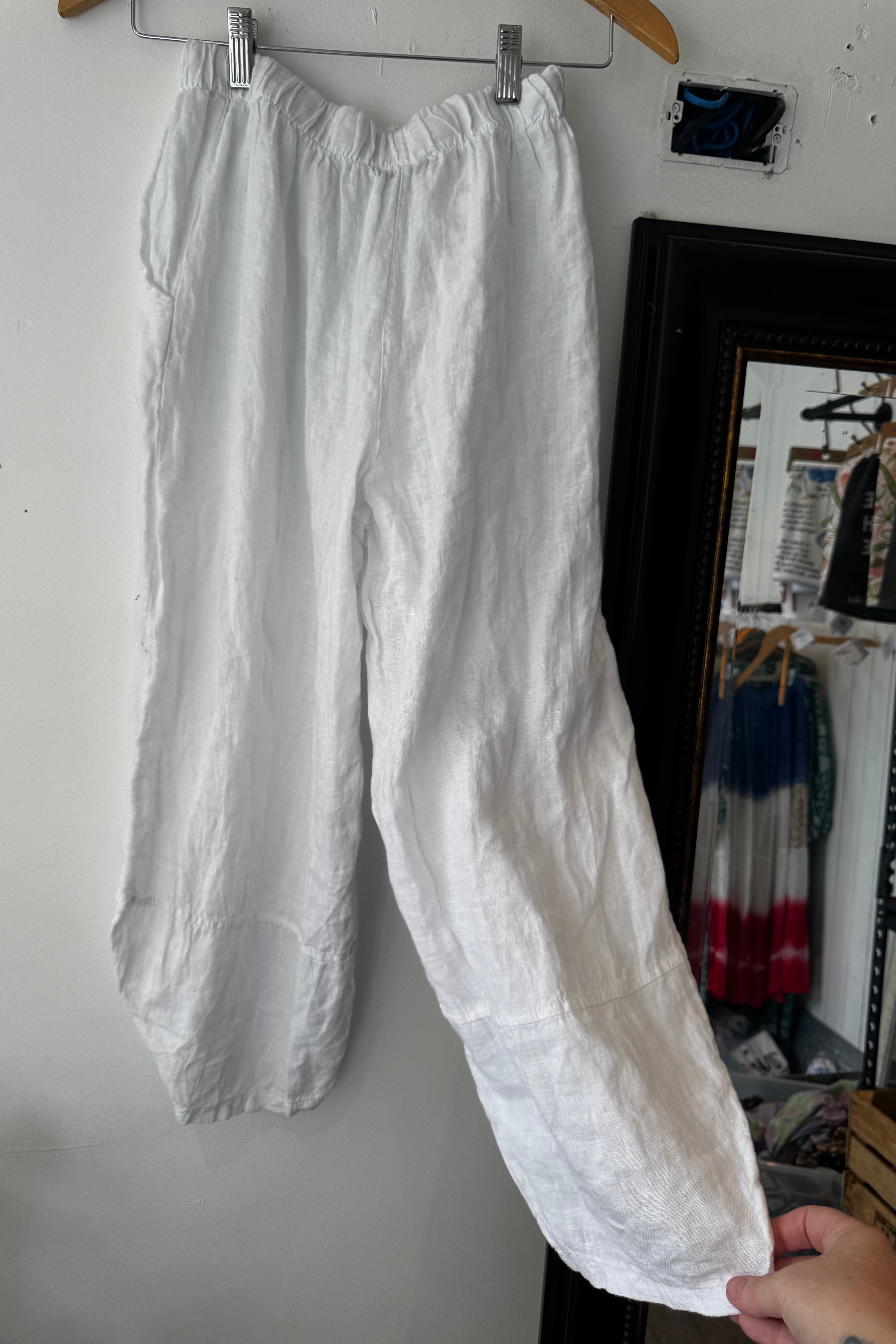White Floral Pant