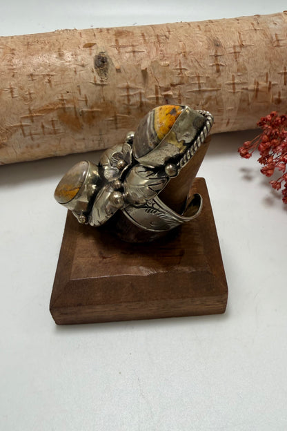 Bumblebee Jasper Teardrop Ring