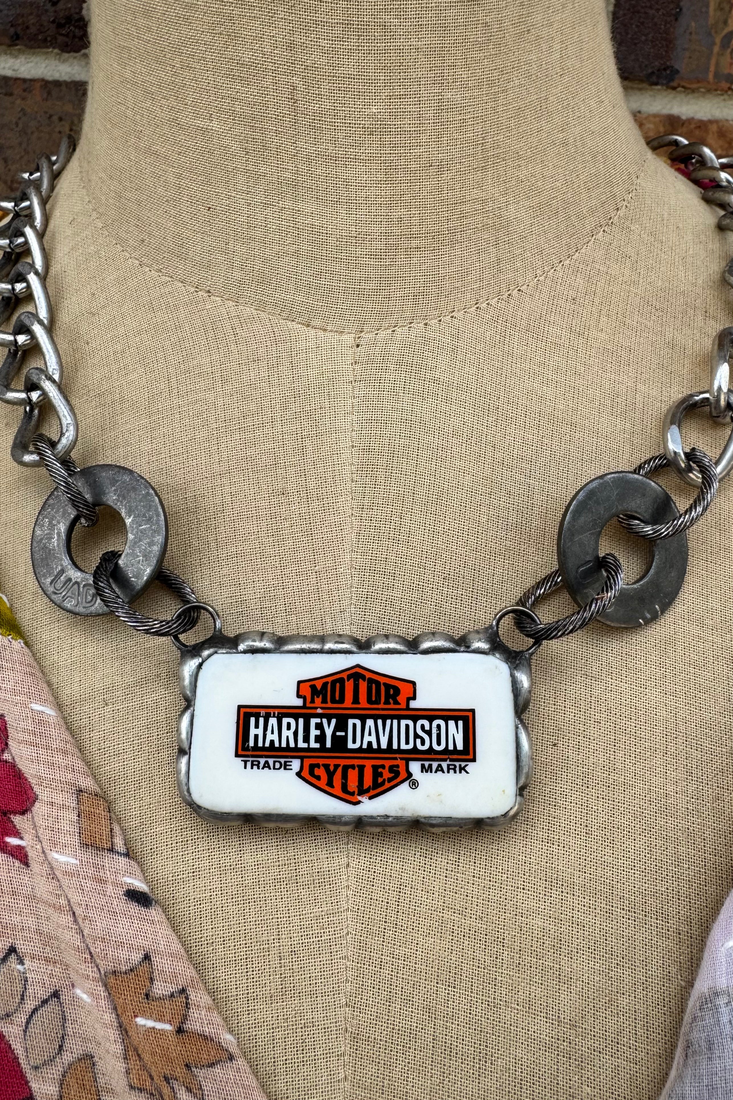 Dominos Harley Davidson Necklace