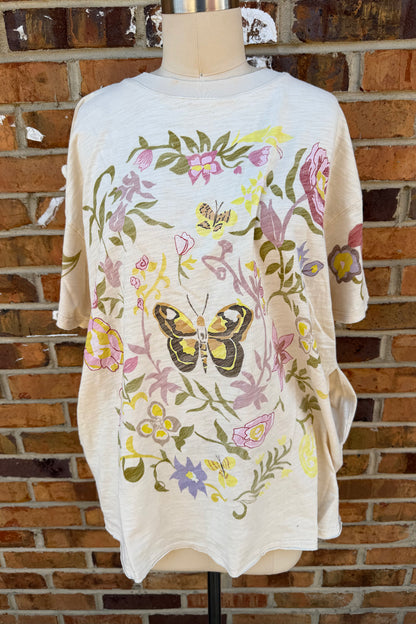 Flower and Butterfly Tee