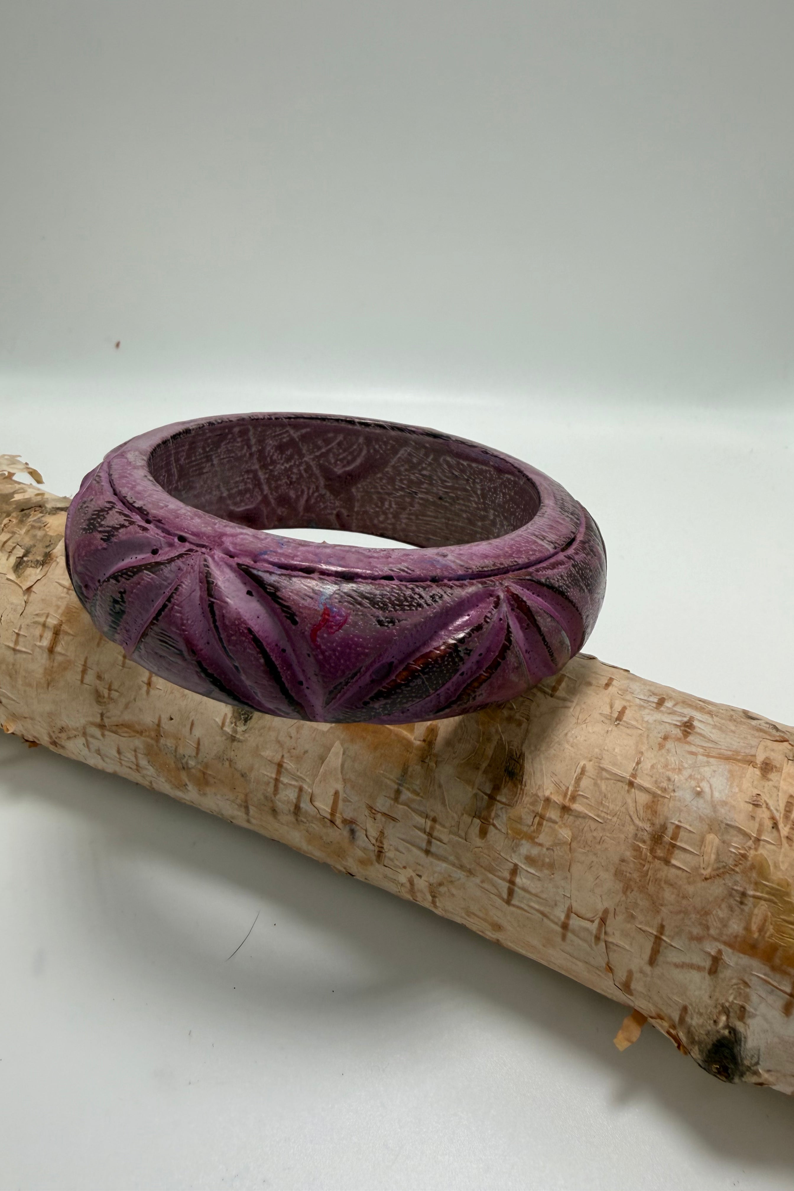 Carved Wooden Bangles