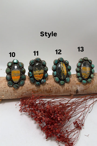 Bumblebee Turquoise Ring