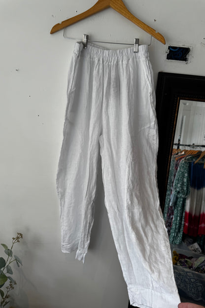 White Floral Pant