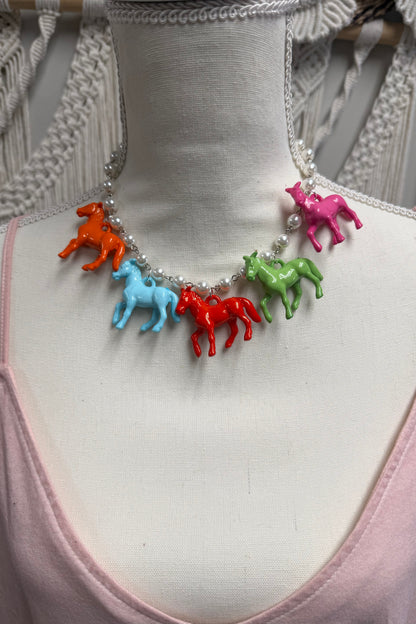 Horsing Around Choker Necklace