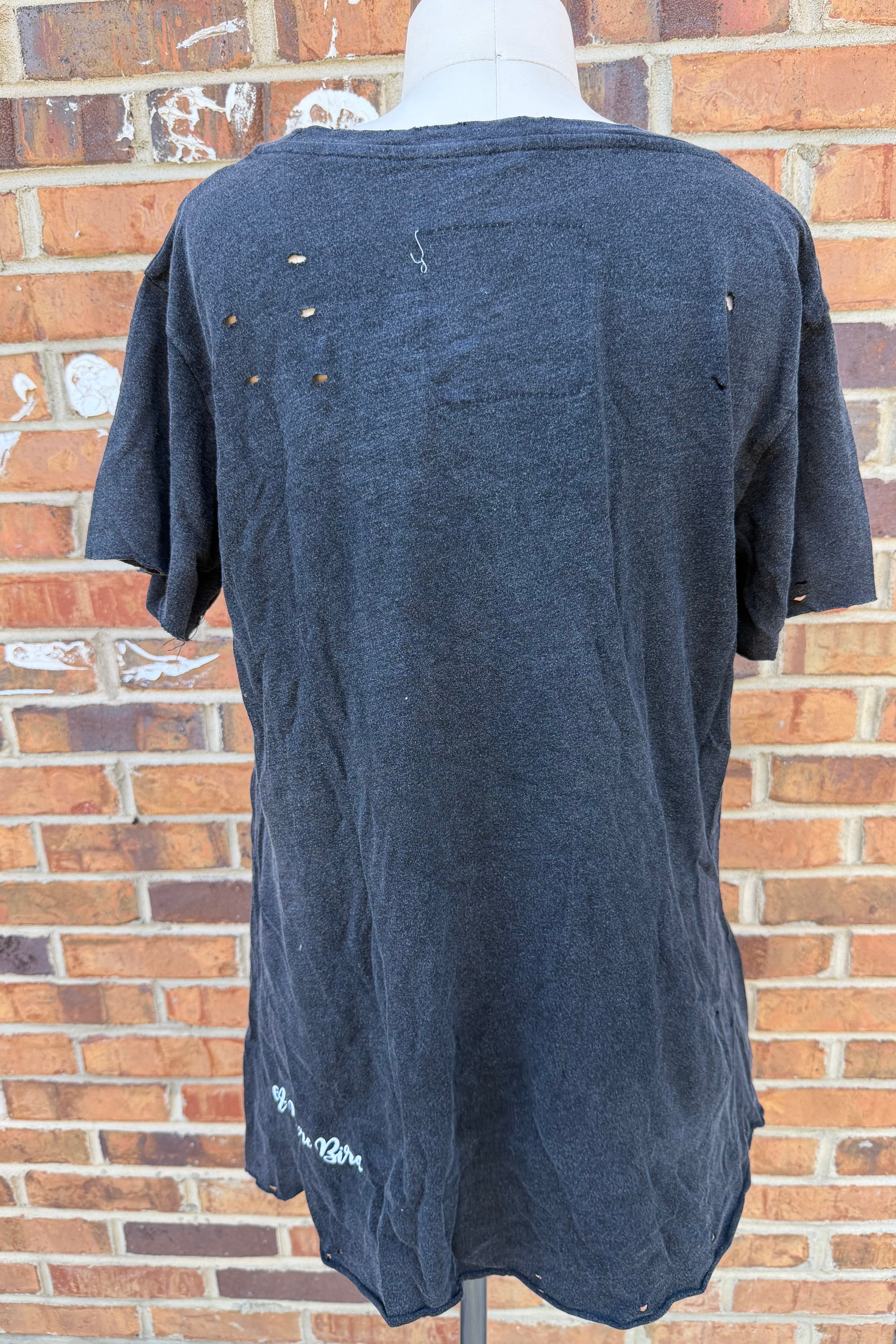 Butterfly on a Black Tee