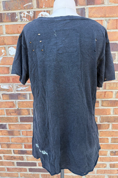 Butterfly on a Black Tee
